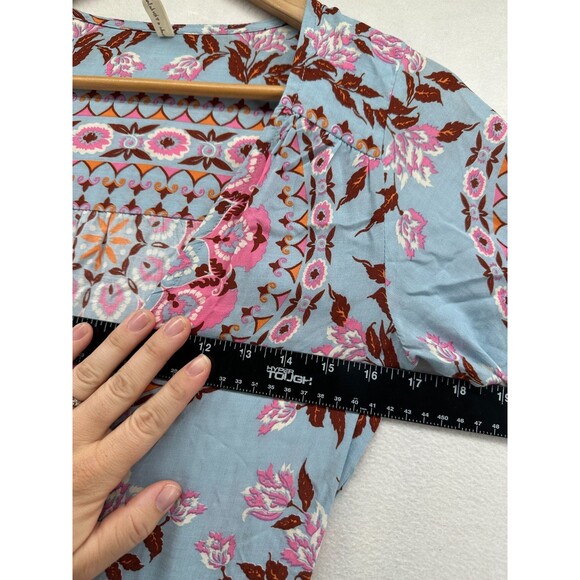 Spell & The Gypsy Collective Pandora Aquarium Maxi Dress Size XS Blue Pink Print - Picture 14 of 16